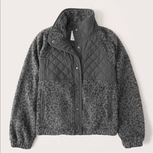 Abercrombie & Fitch Quilted snap-up jacket